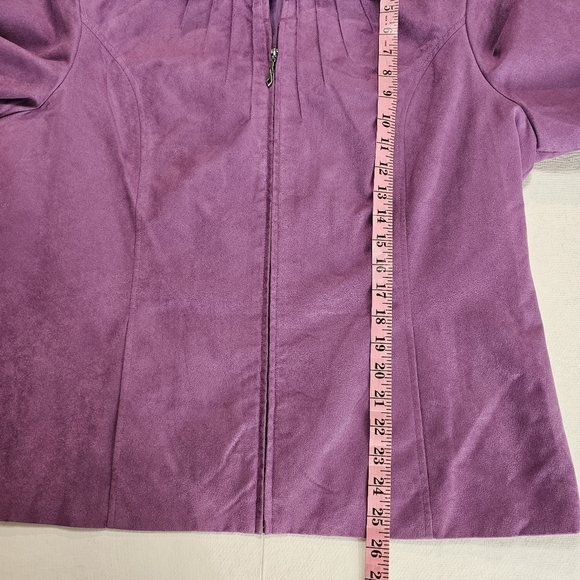TanJay: Women's Faux Suede Type Fashion Jacket size 16 - Picture 4 of 7